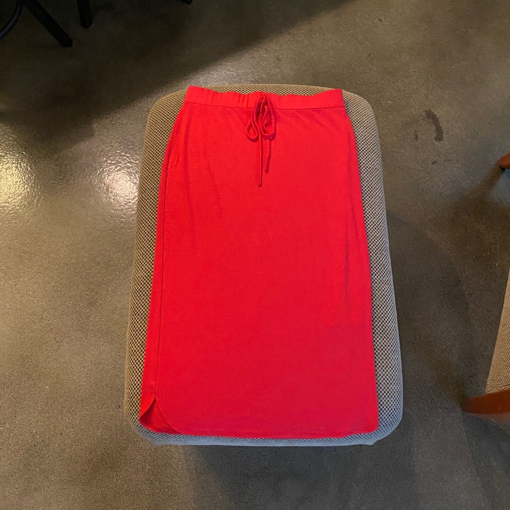 Red Drawstring Skirt